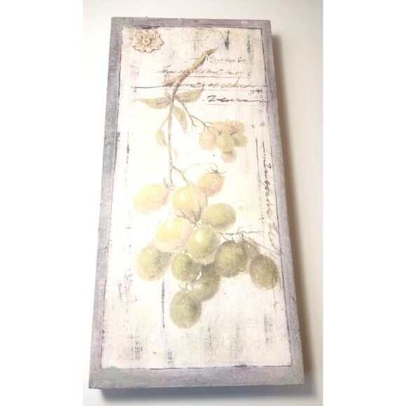 Painted Lightwood Stawberries Grapes Older Vintage Kitchen Display Pieces - Picture 6 of 9
